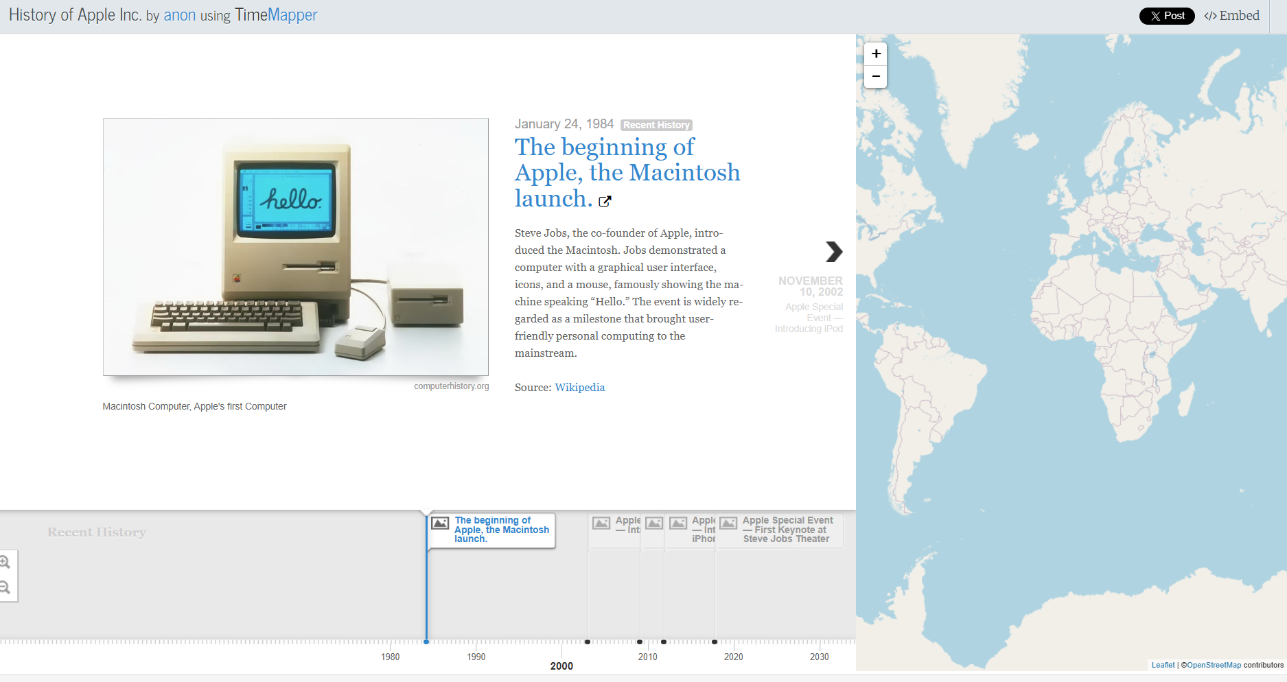 Timemapper Project in Digit